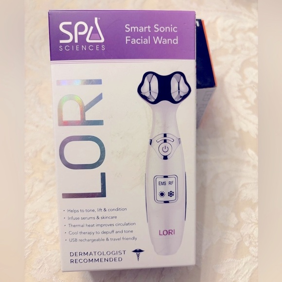 Spa Sciences Lori 4-in-1 Smart Sonic Facial Wand - New in Box - Picture 1 of 7